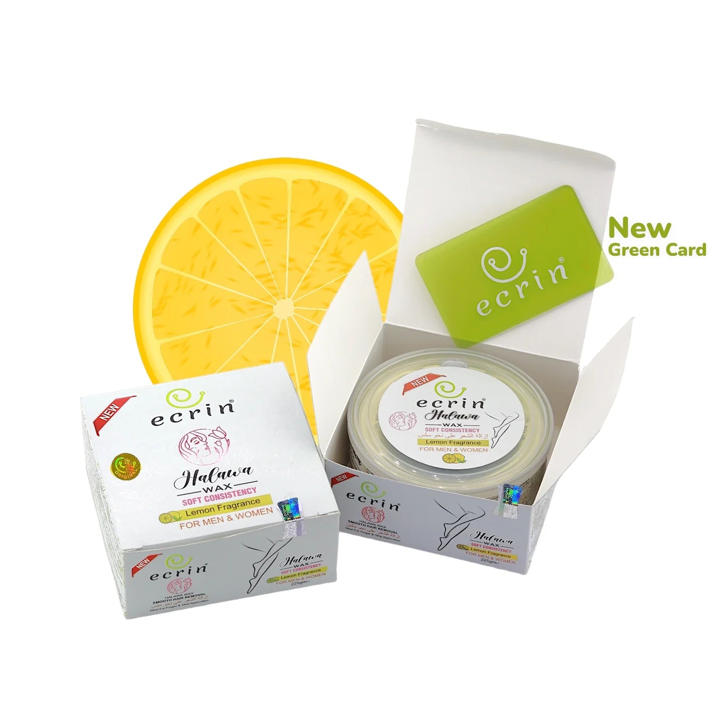 Ecrin Halawa Wax 100% Lemon & Sugar Base | Free Applicator Card